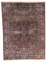 Antique Persian Raver Kerman Rug circa 1880