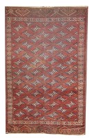 Antique Persian Turkaman Rug circa 1880