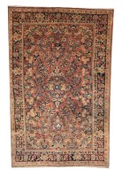 Antique Persian Saruk Rug circa 1900