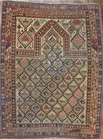 Antique Caucasian Daghestan Prayer Rug circa 19th Century