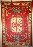 Traditional Afghan Kazak Rug