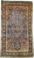 Antique Persian Kashan Mohtashem Rug