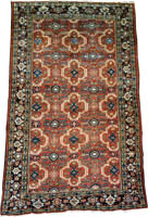 Antique Persian Mahal Rug