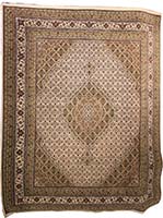 Traditional Indo Tabriz Mahi Rug