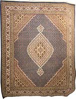 Traditional Indo Tabriz Mahi Rug