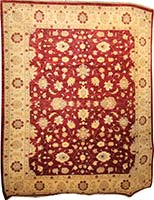 Traditional Afghan Oushak Rug