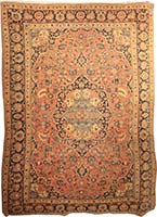 Antique Persian Kashan Rug