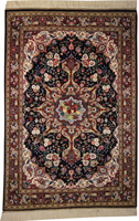 Traditional Fine Persian Qume with Signature (Qume Ahamadi)