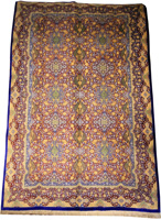 Traditional Fine Persian Qume with Signature (Iran Baft Qume Ahamadi)