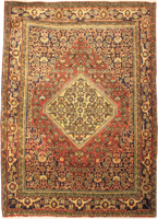 Traditional Persian Bijar Rug